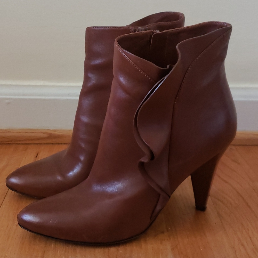 Marc Jacob's brown leather booties